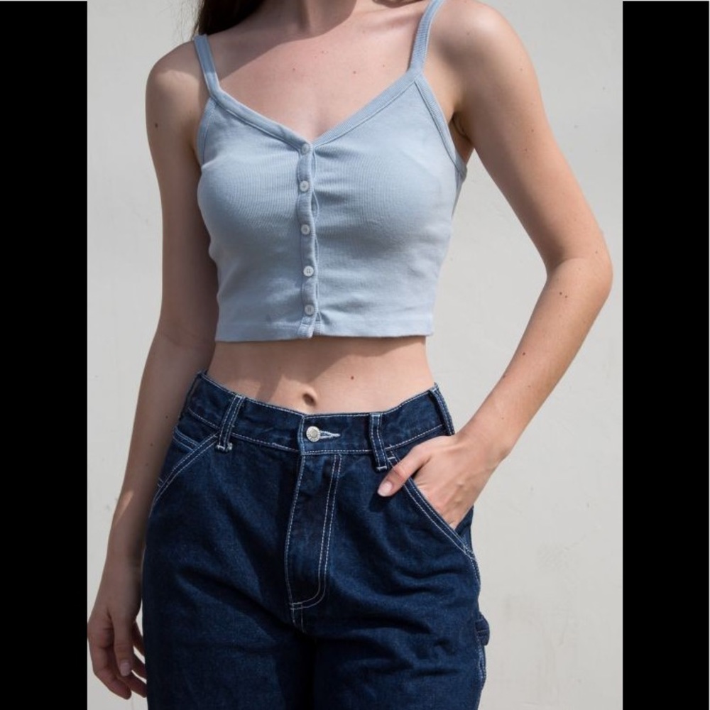 Brandy Melville blue Zelly tank top